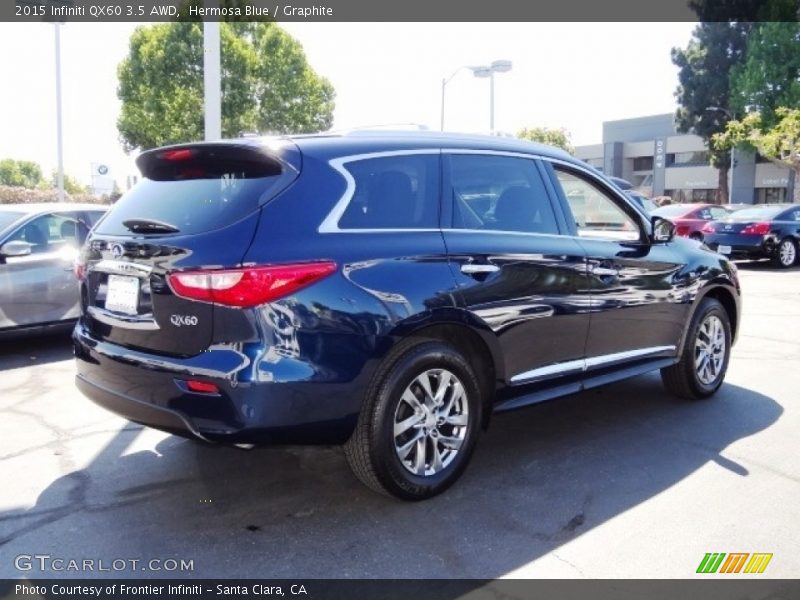 Hermosa Blue / Graphite 2015 Infiniti QX60 3.5 AWD