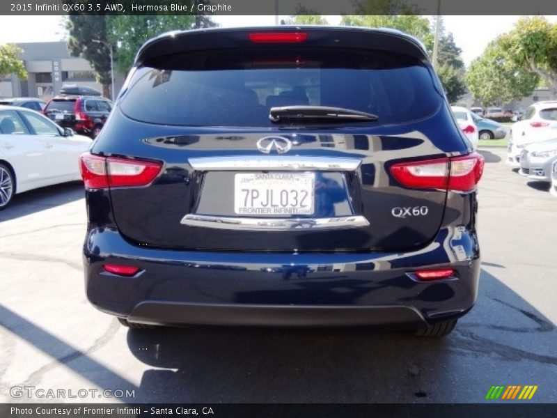 Hermosa Blue / Graphite 2015 Infiniti QX60 3.5 AWD