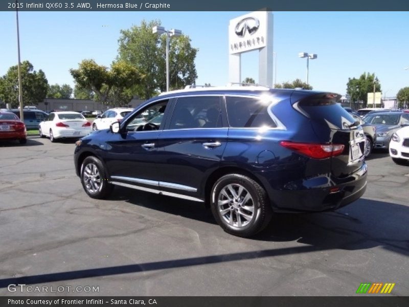 Hermosa Blue / Graphite 2015 Infiniti QX60 3.5 AWD