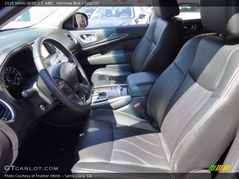 Hermosa Blue / Graphite 2015 Infiniti QX60 3.5 AWD