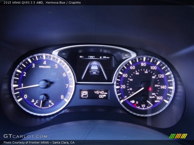 Hermosa Blue / Graphite 2015 Infiniti QX60 3.5 AWD