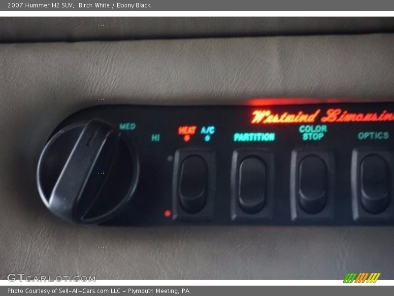 Birch White / Ebony Black 2007 Hummer H2 SUV