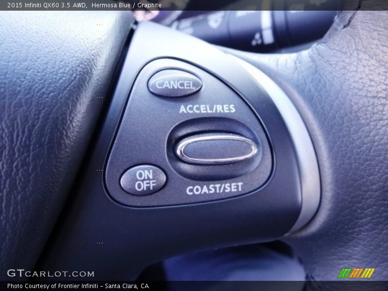 Hermosa Blue / Graphite 2015 Infiniti QX60 3.5 AWD
