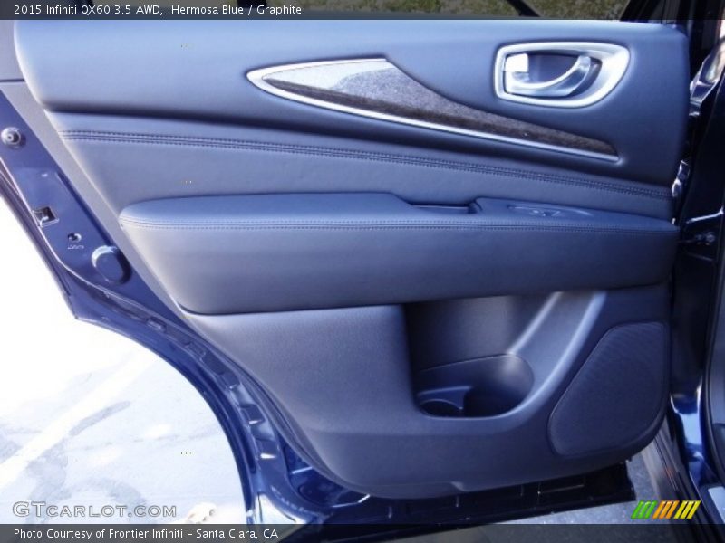 Hermosa Blue / Graphite 2015 Infiniti QX60 3.5 AWD