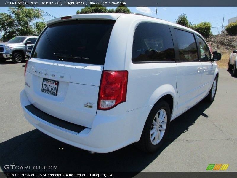 Bright White / Black/Light Graystone 2014 Dodge Grand Caravan SXT