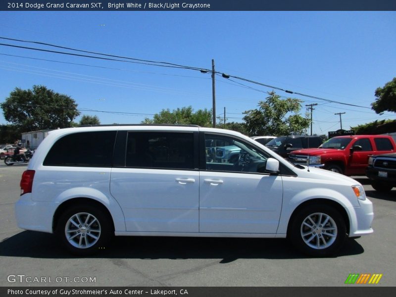Bright White / Black/Light Graystone 2014 Dodge Grand Caravan SXT