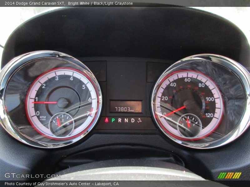 Bright White / Black/Light Graystone 2014 Dodge Grand Caravan SXT