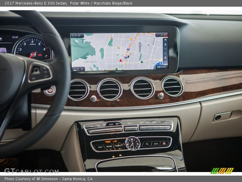 Polar White / Macchiato Beige/Black 2017 Mercedes-Benz E 300 Sedan