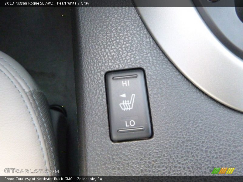 Pearl White / Gray 2013 Nissan Rogue SL AWD