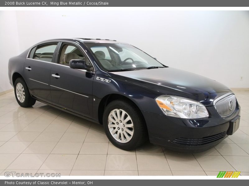 Ming Blue Metallic / Cocoa/Shale 2008 Buick Lucerne CX