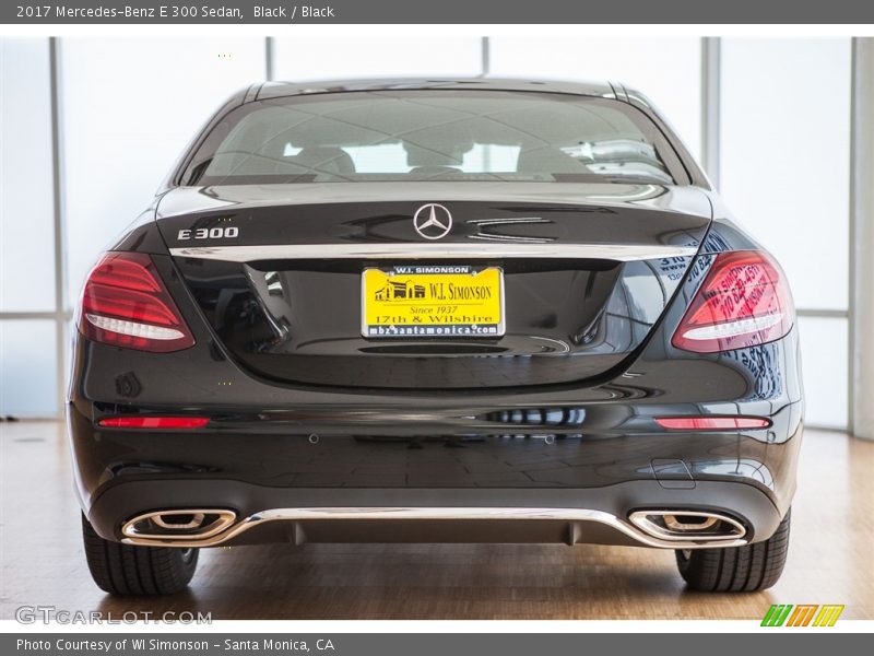 Black / Black 2017 Mercedes-Benz E 300 Sedan