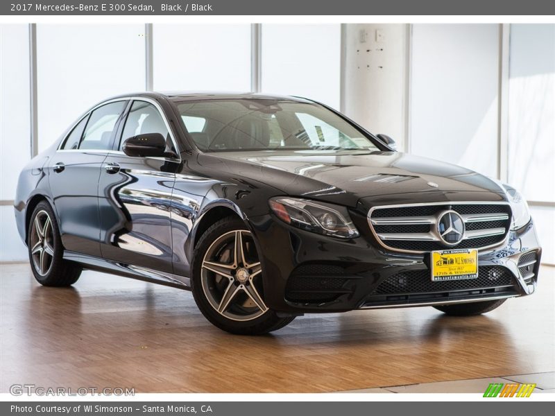 Black / Black 2017 Mercedes-Benz E 300 Sedan