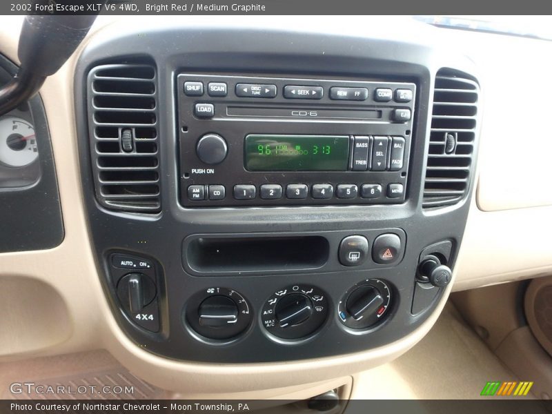 Bright Red / Medium Graphite 2002 Ford Escape XLT V6 4WD