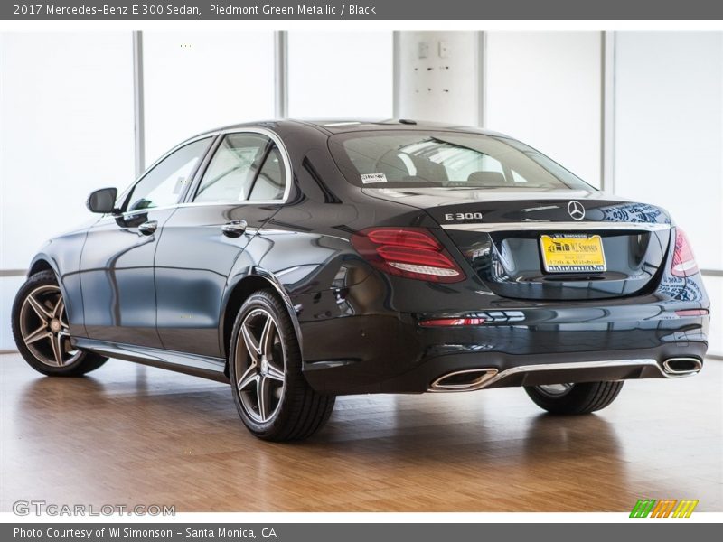 Piedmont Green Metallic / Black 2017 Mercedes-Benz E 300 Sedan