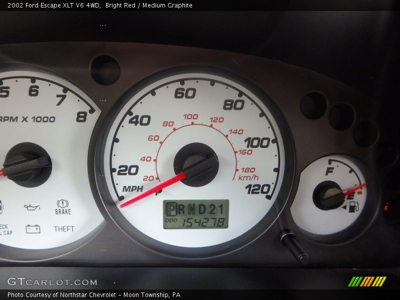 Bright Red / Medium Graphite 2002 Ford Escape XLT V6 4WD