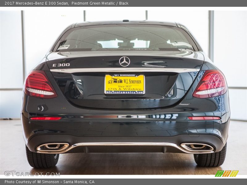 Piedmont Green Metallic / Black 2017 Mercedes-Benz E 300 Sedan