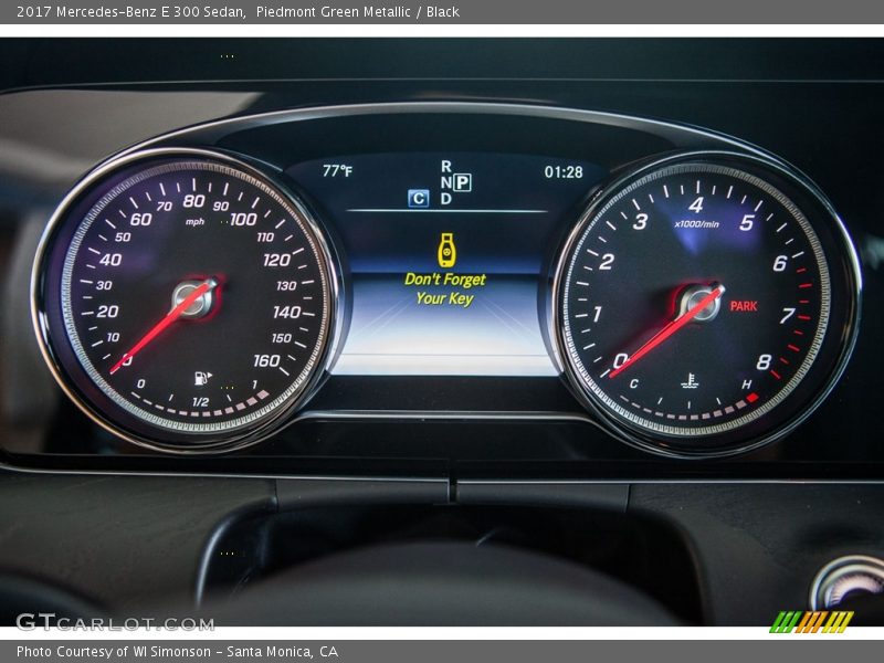 Piedmont Green Metallic / Black 2017 Mercedes-Benz E 300 Sedan