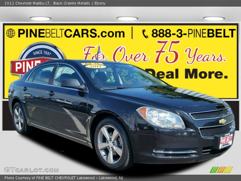 Black Granite Metallic / Ebony 2011 Chevrolet Malibu LT