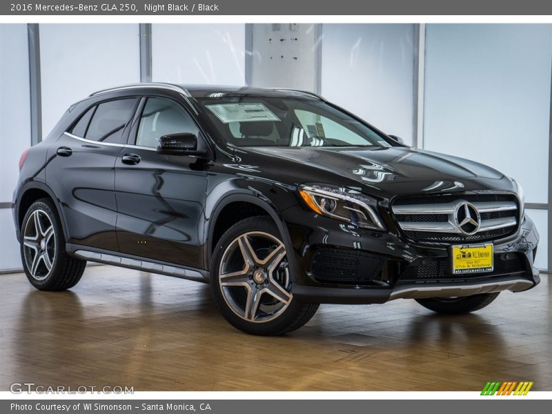 Night Black / Black 2016 Mercedes-Benz GLA 250