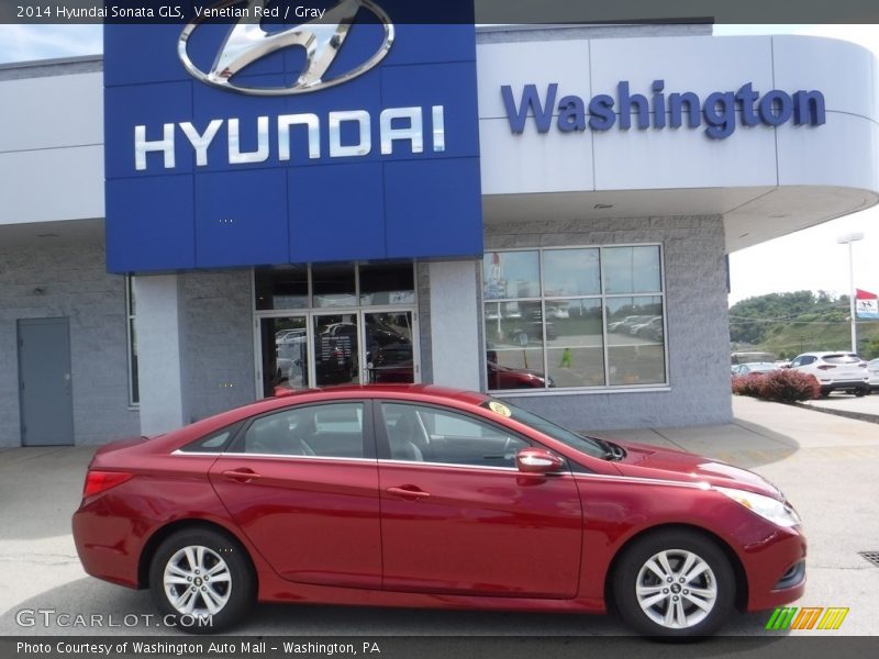 Venetian Red / Gray 2014 Hyundai Sonata GLS