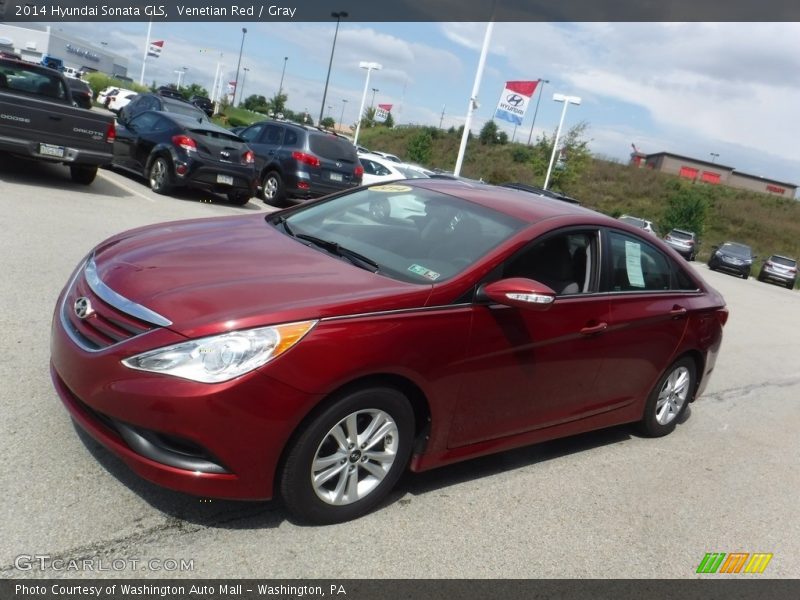 Venetian Red / Gray 2014 Hyundai Sonata GLS