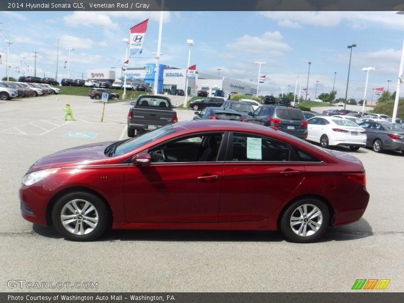 Venetian Red / Gray 2014 Hyundai Sonata GLS