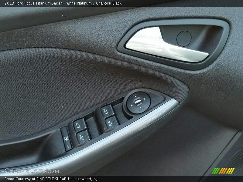 White Platinum / Charcoal Black 2013 Ford Focus Titanium Sedan