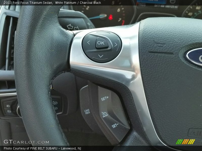White Platinum / Charcoal Black 2013 Ford Focus Titanium Sedan