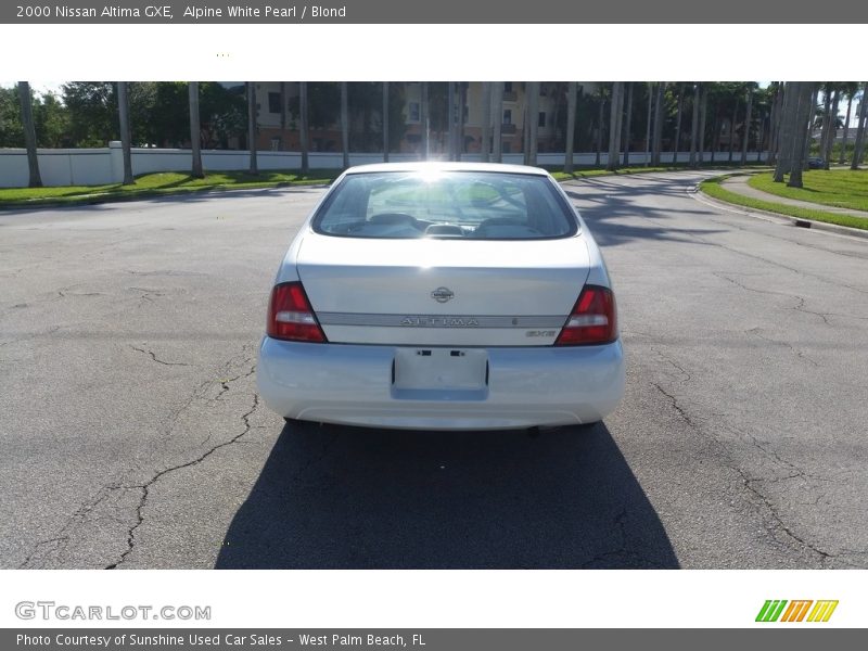 Alpine White Pearl / Blond 2000 Nissan Altima GXE