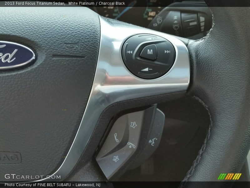 White Platinum / Charcoal Black 2013 Ford Focus Titanium Sedan