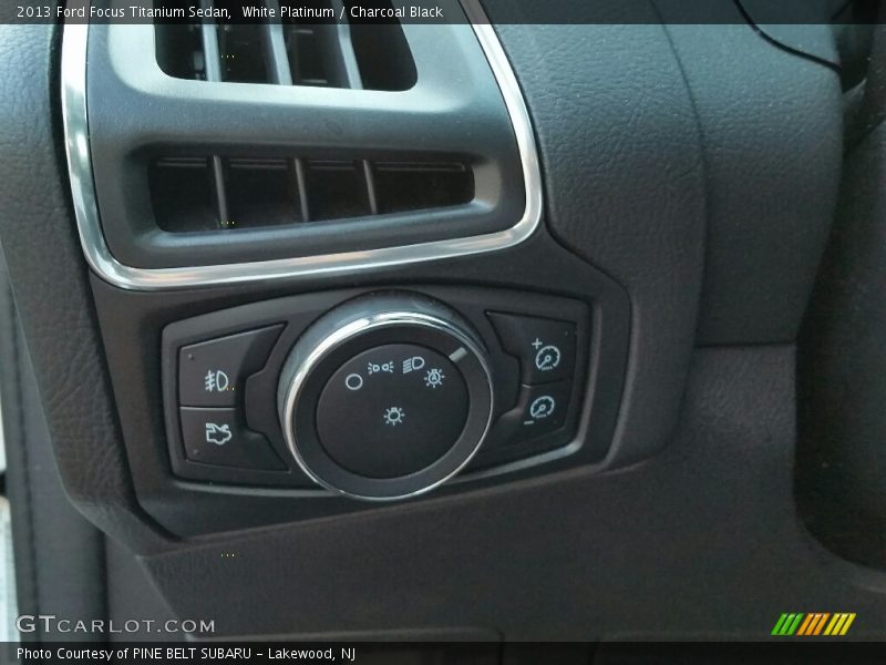 White Platinum / Charcoal Black 2013 Ford Focus Titanium Sedan