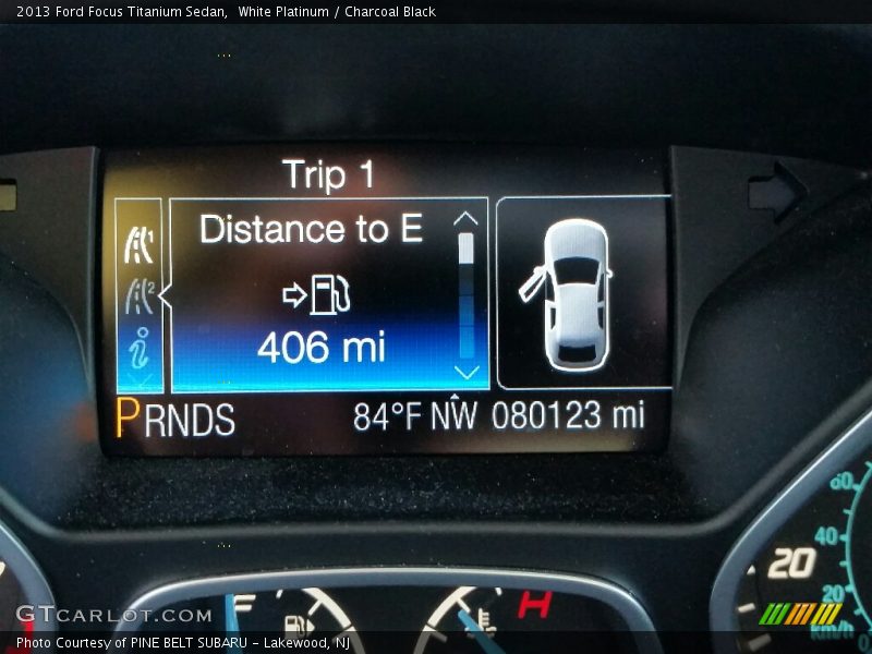 White Platinum / Charcoal Black 2013 Ford Focus Titanium Sedan