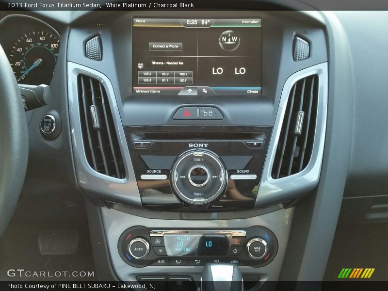 White Platinum / Charcoal Black 2013 Ford Focus Titanium Sedan