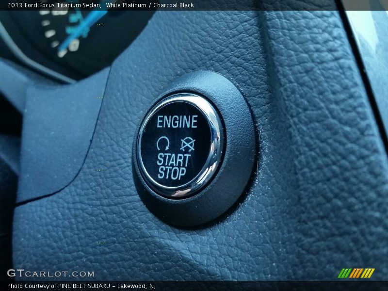 White Platinum / Charcoal Black 2013 Ford Focus Titanium Sedan