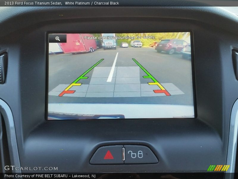 White Platinum / Charcoal Black 2013 Ford Focus Titanium Sedan