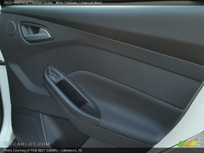 White Platinum / Charcoal Black 2013 Ford Focus Titanium Sedan