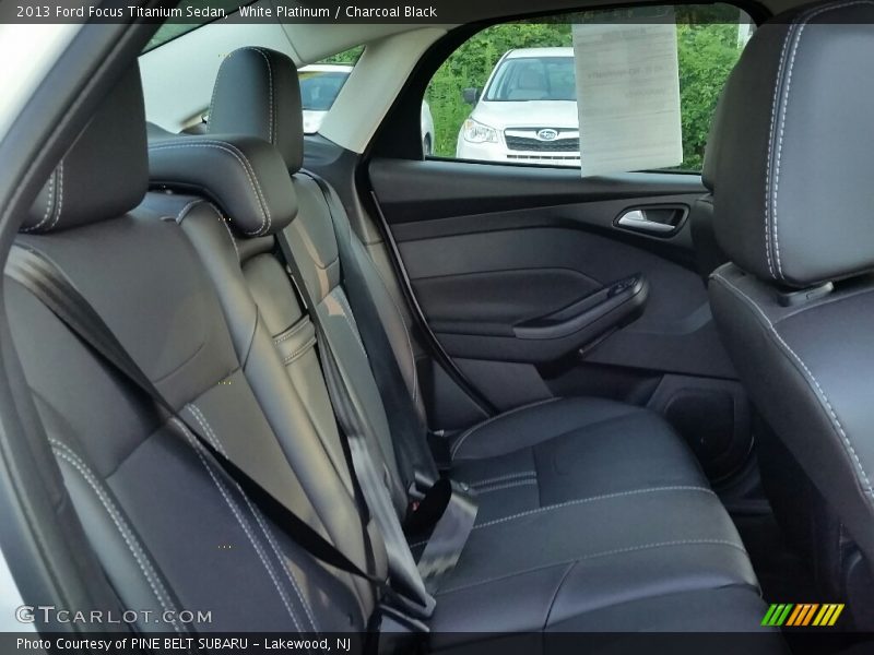 White Platinum / Charcoal Black 2013 Ford Focus Titanium Sedan