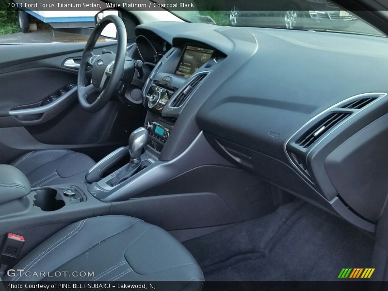 White Platinum / Charcoal Black 2013 Ford Focus Titanium Sedan