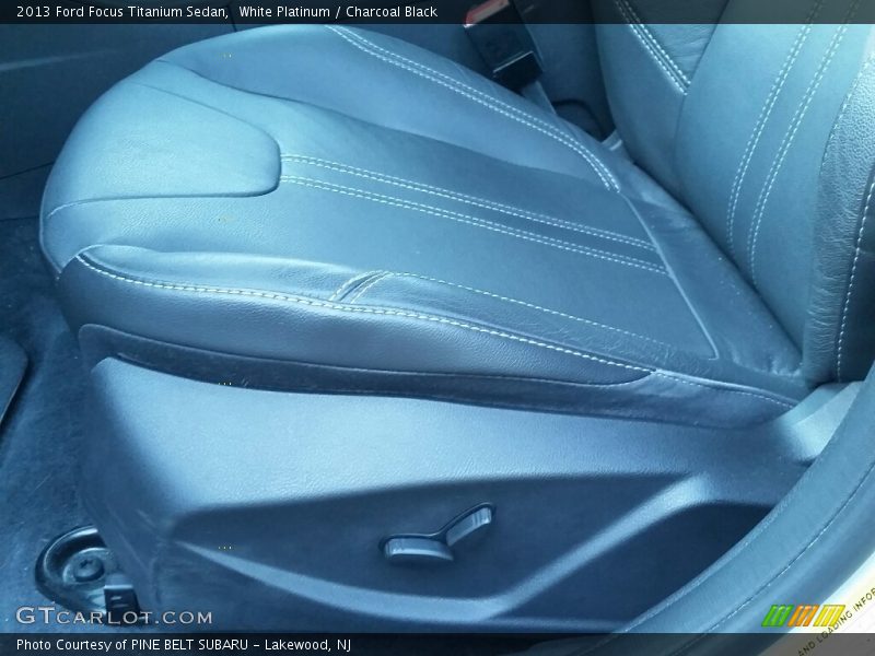 White Platinum / Charcoal Black 2013 Ford Focus Titanium Sedan