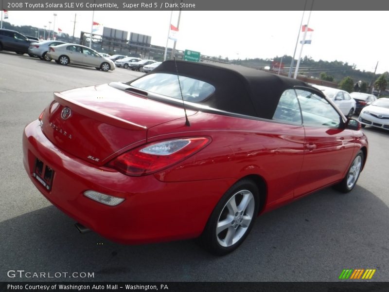 Super Red 5 / Dark Stone 2008 Toyota Solara SLE V6 Convertible