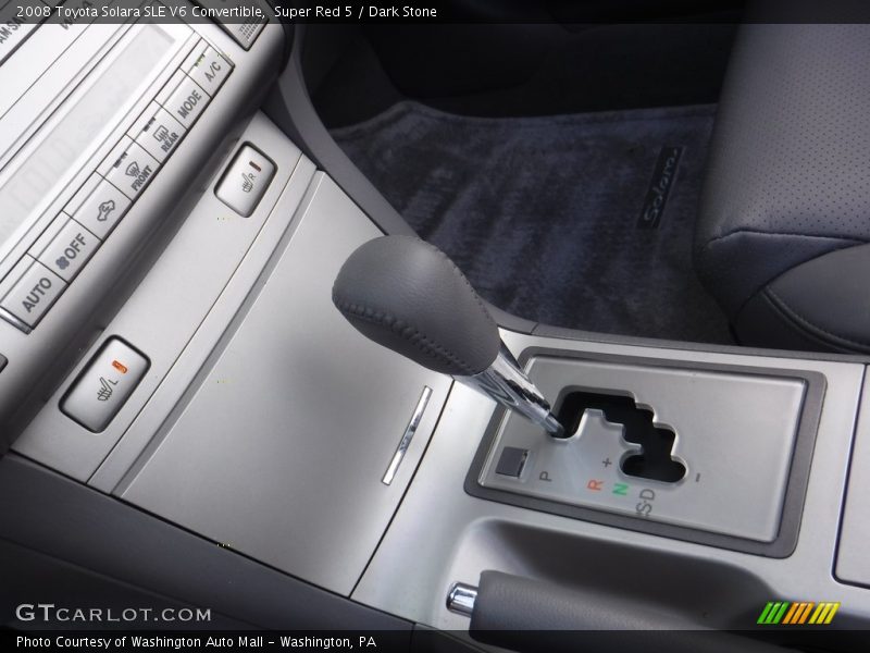 Super Red 5 / Dark Stone 2008 Toyota Solara SLE V6 Convertible