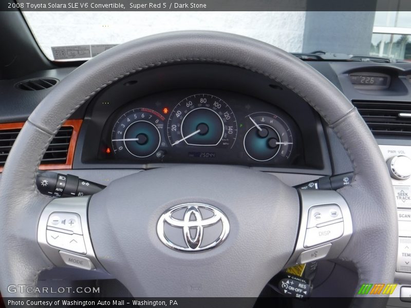 Super Red 5 / Dark Stone 2008 Toyota Solara SLE V6 Convertible
