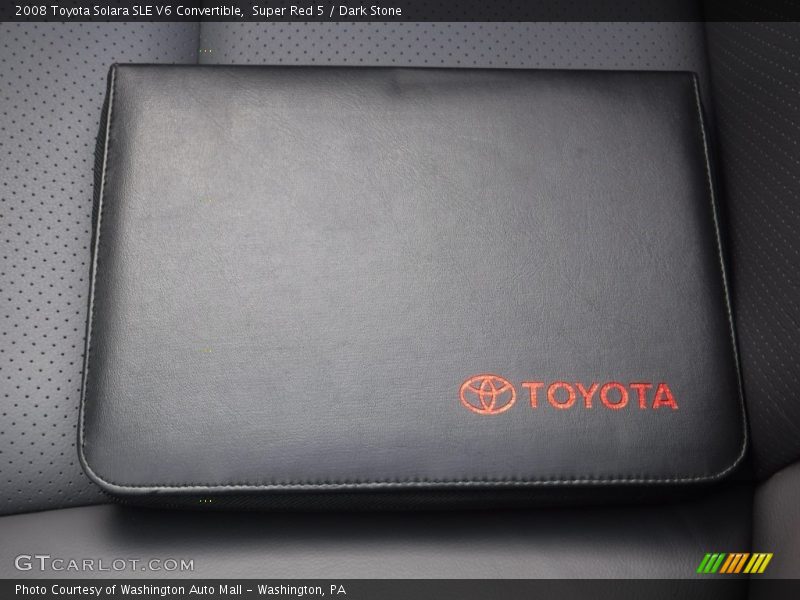 Super Red 5 / Dark Stone 2008 Toyota Solara SLE V6 Convertible
