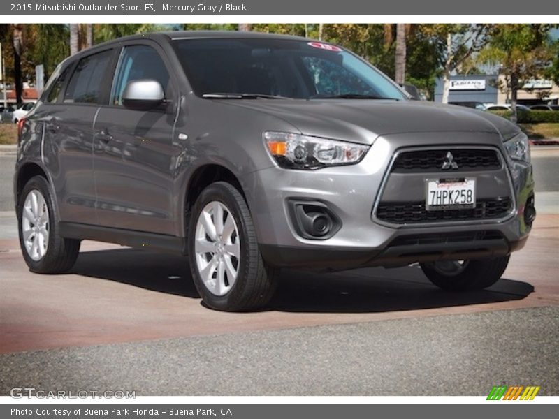 Mercury Gray / Black 2015 Mitsubishi Outlander Sport ES