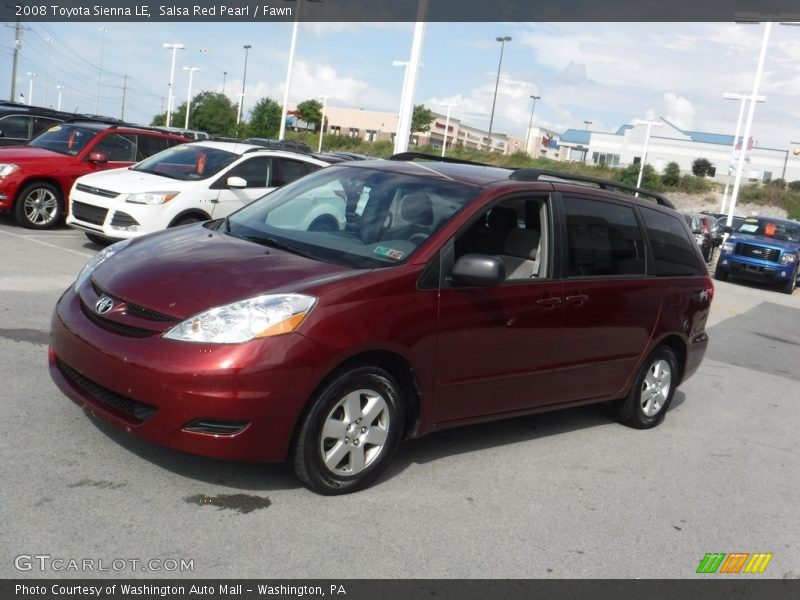 Salsa Red Pearl / Fawn 2008 Toyota Sienna LE