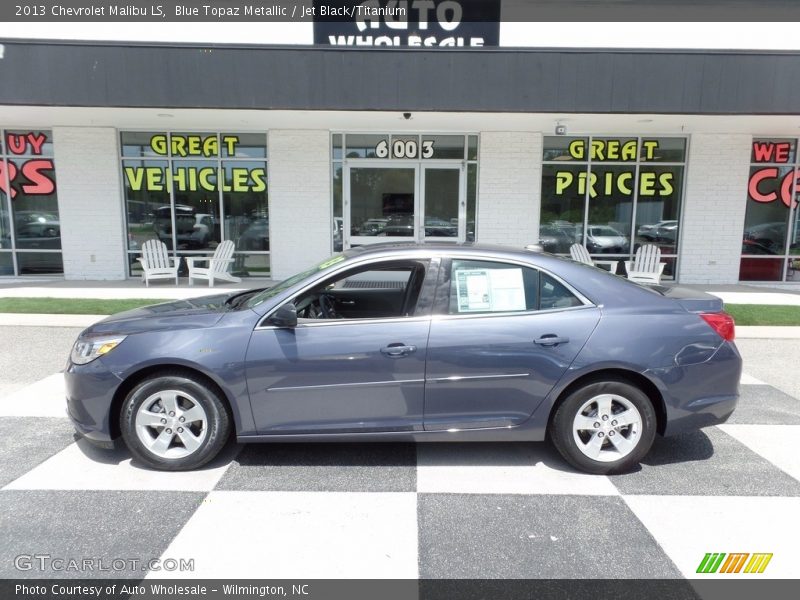 Blue Topaz Metallic / Jet Black/Titanium 2013 Chevrolet Malibu LS