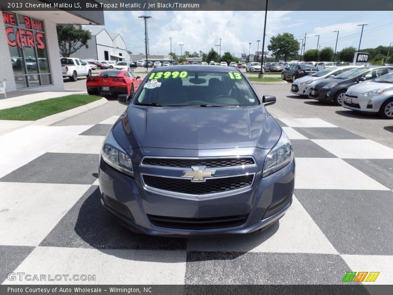 Blue Topaz Metallic / Jet Black/Titanium 2013 Chevrolet Malibu LS