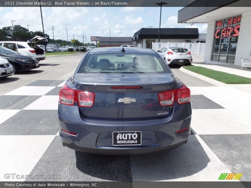 Blue Topaz Metallic / Jet Black/Titanium 2013 Chevrolet Malibu LS