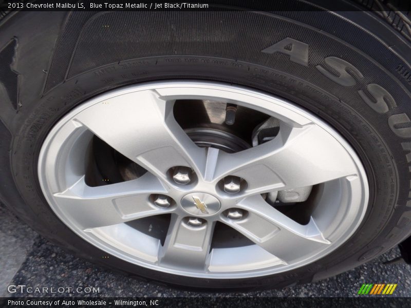 Blue Topaz Metallic / Jet Black/Titanium 2013 Chevrolet Malibu LS