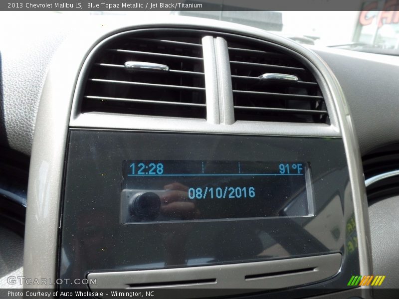 Blue Topaz Metallic / Jet Black/Titanium 2013 Chevrolet Malibu LS